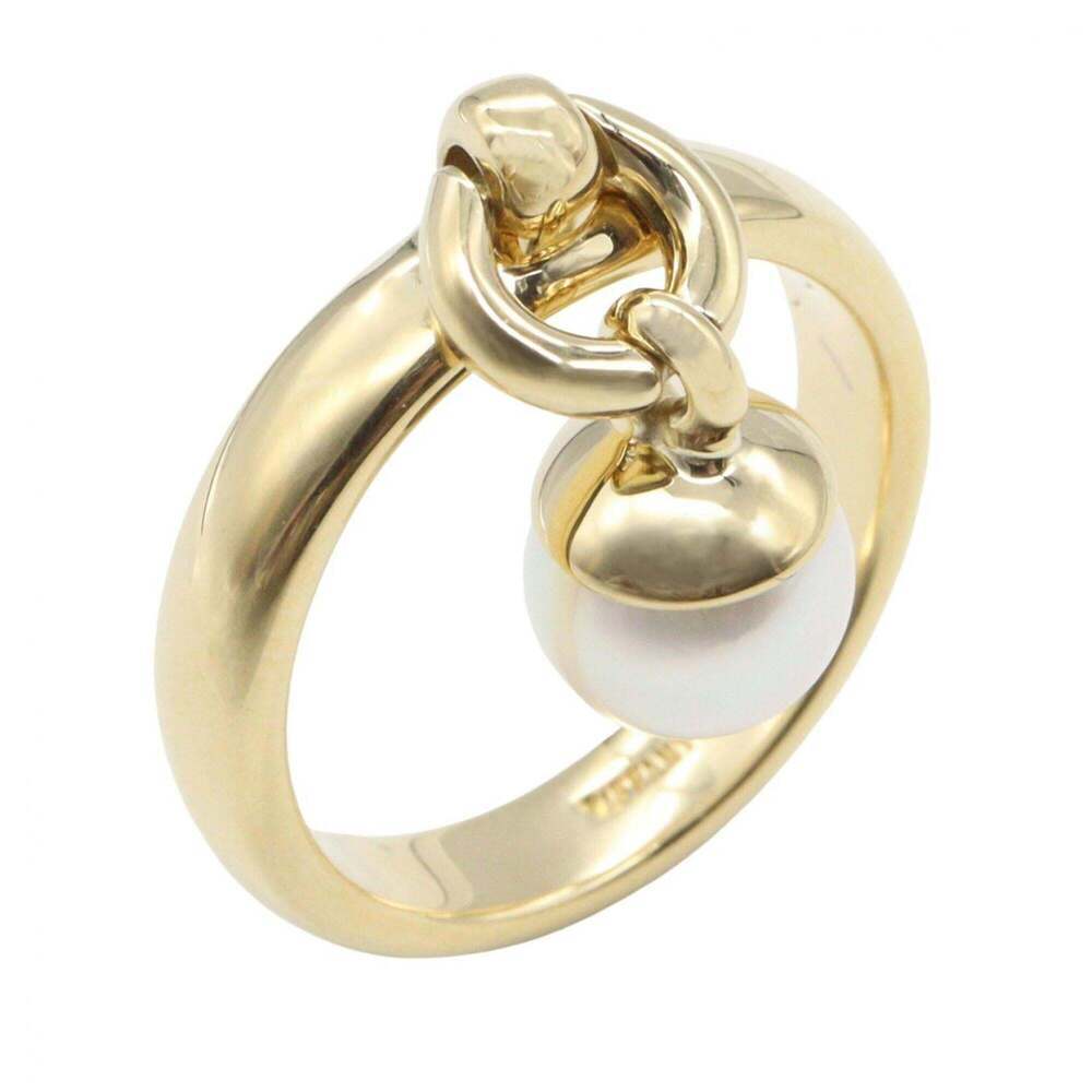 TIFFANY 18k Gold Pearl Ring